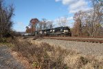 NS 4232 and 9909 take a manifest freight east